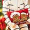 Glitzhome® 18" Hooked Gingerbread Boy & Girl Pillow